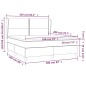 vidaXL Boxspringbett mit Matratze Dunkelgrau 160x200 cm Stoff vidaXL Boxspringbett mit Matratze Dunkelgrau 160x200 cm Stoff