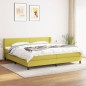 vidaXL Boxspringbett mit Matratze Grün 200x200 cm Stoff vidaXL Boxspringbett mit Matratze Grün 200x200 cm Stoff