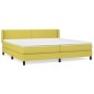 vidaXL Boxspringbett mit Matratze Grün 200x200 cm Stoff vidaXL Boxspringbett mit Matratze Grün 200x200 cm Stoff
