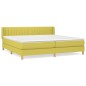vidaXL Boxspringbett mit Matratze Grün 200x200 cm Stoff vidaXL Boxspringbett mit Matratze Grün 200x200 cm Stoff
