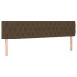 vidaXL Boxspringbett mit Matratze Dunkelbraun 200x200 cm Stoff vidaXL Boxspringbett mit Matratze Dunkelbraun 200x200 cm Stoff