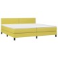 vidaXL Boxspringbett mit Matratze & LED Grün 200x200 cm Stoff vidaXL Boxspringbett mit Matratze & LED Grün 200x200 cm Stoff