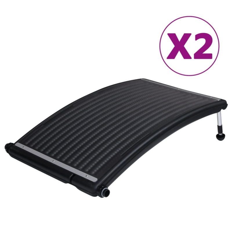 Gebogene Solar-Heizpaneele für Pool 2 Stk. 110x65 cm Gebogene Solar-Heizpaneele für Pool 2 Stk. 110x65 cm