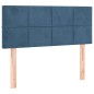 vidaXL Boxspringbett mit Matratze & LED Dunkelblau 80x200 cm Samt vidaXL Boxspringbett mit Matratze & LED Dunkelblau 80x200 cm Samt
