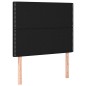 vidaXL Boxspringbett mit Matratze Schwarz 100x200 cm Stoff vidaXL Boxspringbett mit Matratze Schwarz 100x200 cm Stoff