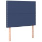 vidaXL Boxspringbett mit Matratze Blau 90x190 cm Stoff vidaXL Boxspringbett mit Matratze Blau 90x190 cm Stoff