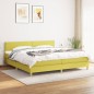 vidaXL Boxspringbett mit Matratze Grün 200x200 cm Stoff vidaXL Boxspringbett mit Matratze Grün 200x200 cm Stoff