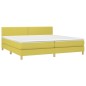 vidaXL Boxspringbett mit Matratze Grün 200x200 cm Stoff vidaXL Boxspringbett mit Matratze Grün 200x200 cm Stoff