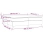 vidaXL Boxspringbett mit Matratze Grün 200x200 cm Stoff vidaXL Boxspringbett mit Matratze Grün 200x200 cm Stoff