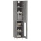 vidaXL Highboard Grau Sonoma 34,5x34x180 cm Holzwerkstoff vidaXL Highboard Grau Sonoma 34,5x34x180 cm Holzwerkstoff