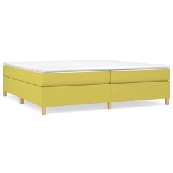 vidaXL Boxspringbett mit Matratze Grün 200x200 cm Stoff