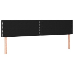 vidaXL Kopfteile 2 Stk. Schwarz 90x5x78/88 cm Stoff