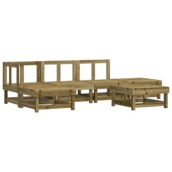 vidaXL 6-tlg. Garten-Lounge-Set Imprägniertes Kiefernholz