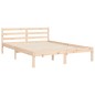 vidaXL Massivholzbett mit Kopfteil 140x200 cm vidaXL Massivholzbett mit Kopfteil 140x200 cm