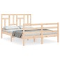 vidaXL Massivholzbett mit Kopfteil 140x190 cm vidaXL Massivholzbett mit Kopfteil 140x190 cm
