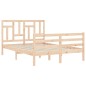 vidaXL Massivholzbett mit Kopfteil 140x190 cm vidaXL Massivholzbett mit Kopfteil 140x190 cm