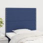 vidaXL Kopfteile 2 Stk. Blau 90x5x78/88 cm Stoff vidaXL Kopfteile 2 Stk. Blau 90x5x78/88 cm Stoff