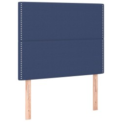 vidaXL Kopfteile 2 Stk. Blau 90x5x78/88 cm Stoff