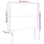 vidaXL Kopfteile 2 Stk. Blau 90x5x78/88 cm Stoff vidaXL Kopfteile 2 Stk. Blau 90x5x78/88 cm Stoff