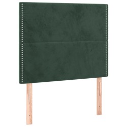 vidaXL Kopfteile 2 Stk. Dunkelgrün 80x5x78/88 cm Samt