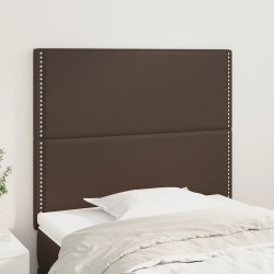 vidaXL Kopfteile 2 Stk. Braun 90x5x78/88 cm Kunstleder