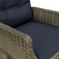 9-tlg. Garten-Essgruppe mit Auflagen Poly Rattan Braun 9-tlg. Garten-Essgruppe mit Auflagen Poly Rattan Braun