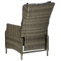 vidaXL 9-tlg. Garten-Essgruppe mit Auflagen Poly Rattan Braun vidaXL 9-tlg. Garten-Essgruppe mit Auflagen Poly Rattan Braun