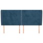vidaXL Kopfteil mit Ohren Dunkelblau 163x23x118/128 cm Samt