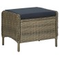 vidaXL 9-tlg. Garten-Essgruppe mit Auflagen Poly Rattan Braun vidaXL 9-tlg. Garten-Essgruppe mit Auflagen Poly Rattan Braun