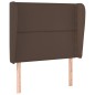 vidaXL Kopfteil mit Ohren Braun 93x23x118/128 cm Kunstleder vidaXL Kopfteil mit Ohren Braun 93x23x118/128 cm Kunstleder