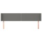 vidaXL Kopfteil mit Ohren Dunkelgrau 183x16x78/88 cm Stoff vidaXL Kopfteil mit Ohren Dunkelgrau 183x16x78/88 cm Stoff
