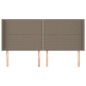 vidaXL Kopfteil mit Ohren Taupe 163x16x118/128 cm Stoff