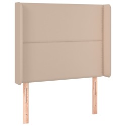 vidaXL Kopfteil mit Ohren Cappuccino-Braun 83x16x118/128 cm Kunstleder