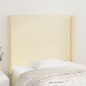 vidaXL Kopfteil mit Ohren Creme 93x16x118/128 cm Kunstleder vidaXL Kopfteil mit Ohren Creme 93x16x118/128 cm Kunstleder