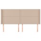vidaXL Kopfteil mit Ohren Cappuccino-Braun 163x16x118/128cm Kunstleder vidaXL Kopfteil mit Ohren Cappuccino-Braun 163x16x118/128cm Kunstleder