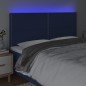 vidaXL LED Kopfteil Blau 180x5x118/128 cm Stoff vidaXL LED Kopfteil Blau 180x5x118/128 cm Stoff