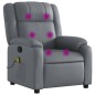 vidaXL Massagesessel Grau Kunstleder vidaXL Massagesessel Grau Kunstleder