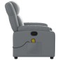 vidaXL Massagesessel Grau Kunstleder vidaXL Massagesessel Grau Kunstleder