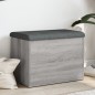 vidaXL Sitzbank mit Stauraum Grau Sonoma 62x42x45 cm Holzwerkstoff vidaXL Sitzbank mit Stauraum Grau Sonoma 62x42x45 cm Holzwerkstoff