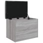 vidaXL Sitzbank mit Stauraum Grau Sonoma 62x42x45 cm Holzwerkstoff vidaXL Sitzbank mit Stauraum Grau Sonoma 62x42x45 cm Holzwerkstoff