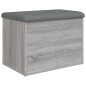 vidaXL Sitzbank mit Stauraum Grau Sonoma 62x42x45 cm Holzwerkstoff vidaXL Sitzbank mit Stauraum Grau Sonoma 62x42x45 cm Holzwerkstoff