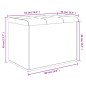 vidaXL Sitzbank mit Stauraum Grau Sonoma 62x42x45 cm Holzwerkstoff vidaXL Sitzbank mit Stauraum Grau Sonoma 62x42x45 cm Holzwerkstoff