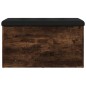 vidaXL Sitzbank mit Stauraum Räuchereiche 82x42x45 cm Holzwerkstoff vidaXL Sitzbank mit Stauraum Räuchereiche 82x42x45 cm Holzwerkstoff