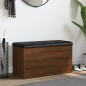 vidaXL Sitzbank mit Stauraum Braun Eiche 82x42x45 cm Holzwerkstoff vidaXL Sitzbank mit Stauraum Braun Eiche 82x42x45 cm Holzwerkstoff
