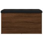 vidaXL Sitzbank mit Stauraum Braun Eiche 82x42x45 cm Holzwerkstoff vidaXL Sitzbank mit Stauraum Braun Eiche 82x42x45 cm Holzwerkstoff