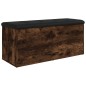 vidaXL Sitzbank mit Stauraum Räuchereiche 102x42x45 cm Holzwerkstoff vidaXL Sitzbank mit Stauraum Räuchereiche 102x42x45 cm Holzwerkstoff