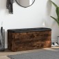 vidaXL Sitzbank mit Stauraum Räuchereiche 102x42x45 cm Holzwerkstoff vidaXL Sitzbank mit Stauraum Räuchereiche 102x42x45 cm Holzwerkstoff