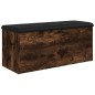 vidaXL Sitzbank mit Stauraum Räuchereiche 102x42x45 cm Holzwerkstoff vidaXL Sitzbank mit Stauraum Räuchereiche 102x42x45 cm Holzwerkstoff