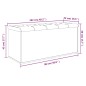 vidaXL Sitzbank mit Stauraum Räuchereiche 102x42x45 cm Holzwerkstoff vidaXL Sitzbank mit Stauraum Räuchereiche 102x42x45 cm Holzwerkstoff