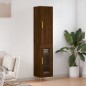 Highboard Braun Eichen-Optik 34,5x34x180 cm Holzwerkstoff Highboard Braun Eichen-Optik 34,5x34x180 cm Holzwerkstoff